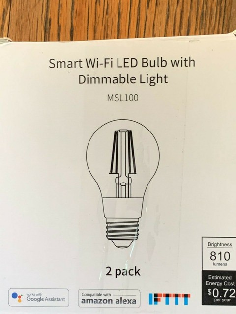 meross Smart Wi-Fi LED Bulb Vintage Edison Style Dimmable ...