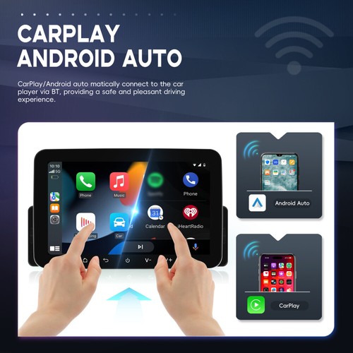 4+64GB Android 15 Single 1Din 7" Radio Coche Apple CarPlay Pantalla Táctil Bluetooth - Imagen 2 de 24