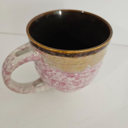 Tybee Island Georgia Drip Glaze Pink Ceramic Mug Handmade《851》M - Picture 2 of 4