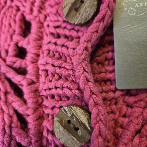Anthropologie Women's L Crop Sweater Eton Knit Cable Cottagecore Sweetheart NWT - Picture 5 of 10