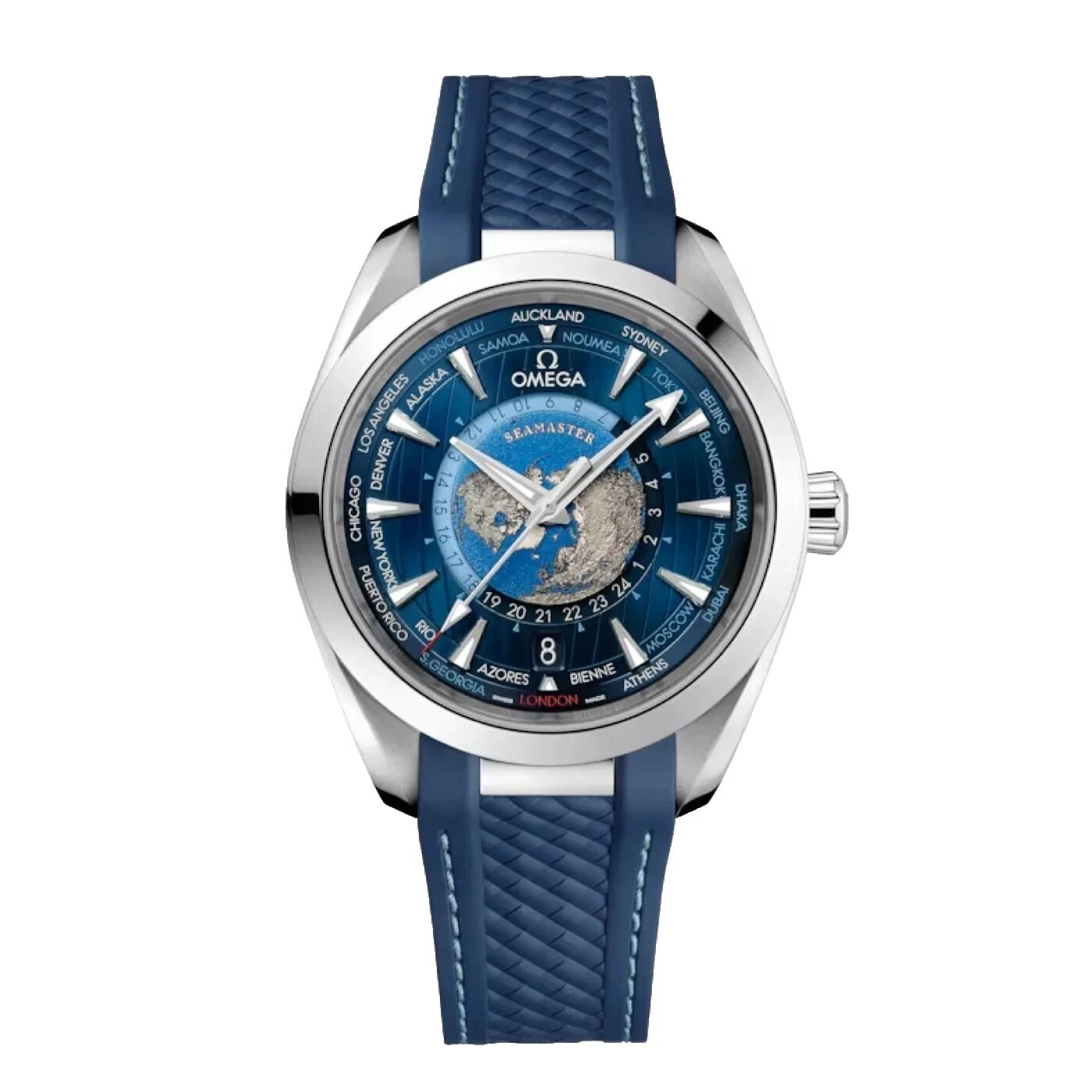 Acero Inoxidable Banda de Goma OMEGA Seamaster Aqua Terra Relojes de pulsera