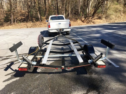 2 x Boat Trailer 2' Side Guide Bunk Board Guide-On w/ Carpet-padded Boards - Picture 11 of 12