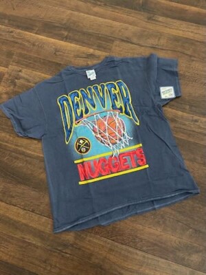 '47 DENVER NUGGETS men's Vintage Tubular t-shirt, blue, SMALL/MEDIUM New w/tags