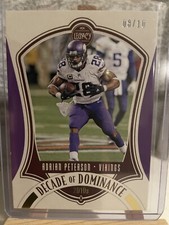 2021 Legacy Football Adrian Peterson /10 DECADE OF DOMINANCE Vikings#DD-19 Rare