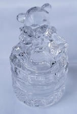 Lenox Crystal Box, Teddy Bear, From the "Ribbons and Bows" collection.