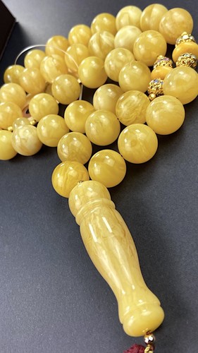 Rare Vintage 18mm Natural Certified Baltic Amber Rosary 130gr 36B. كالنجرادي حر - Bild 17 von 19