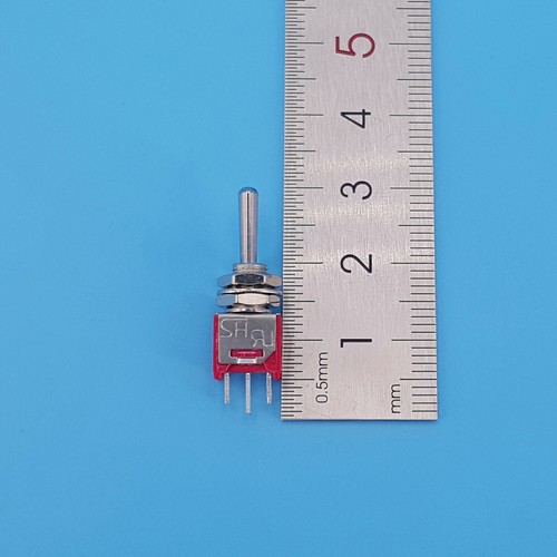 5Pcs SH TS-4A ON-OFF-ON 3Pin 3-Gears SPDT 5mm Sub-Mini Toggle Switch - Picture 7 of 7