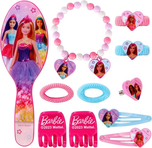 BARBIE MÄDCHEN 11 TEILIGES BEAUTY SET SCHMUCK MODE HAARSCHMUCK FÜR KINDER - Bild 2 von 2