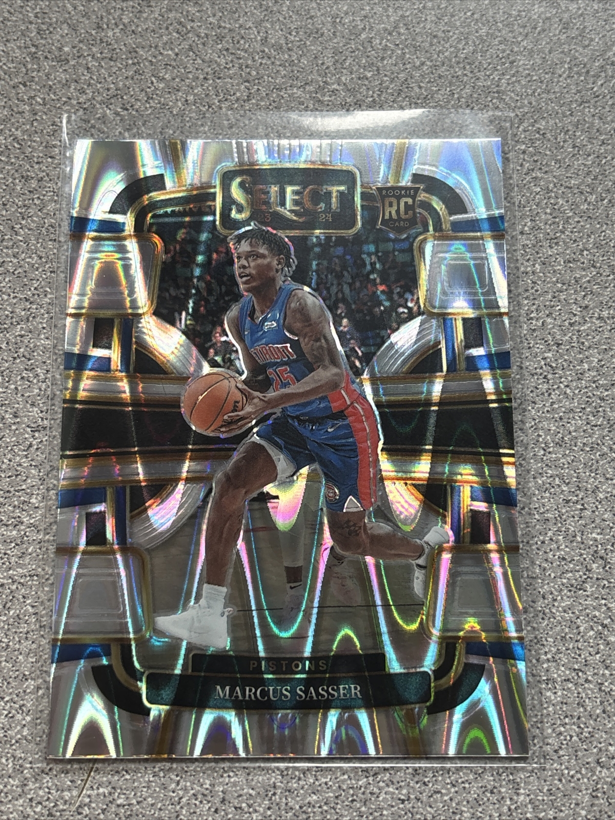2023-24 Select Marcus Sasser Concourse Tectonic Silver Prizm RC Rookie #70