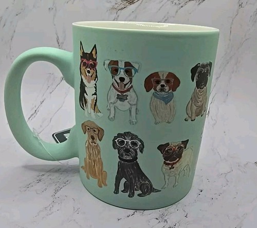 All You Need Is Woof Coffee Mug, All Dogs With Glasses On By Eccolo Mugs - Picture 2 of 8