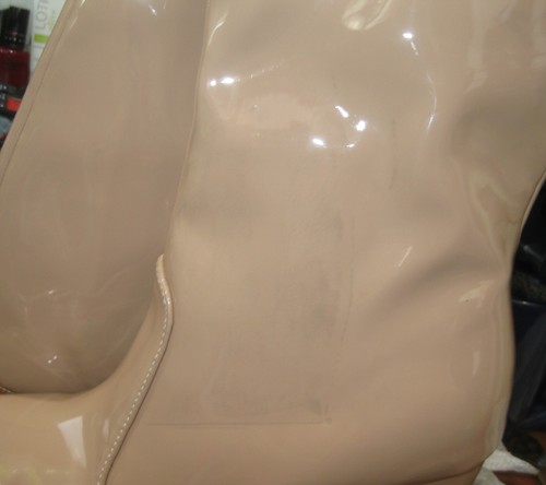 LILIANA Skintone "BLOCK HEEL pointy TOE  Over Knee Boot WOMEN Size  8 - Picture 3 of 6