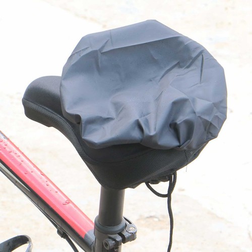 Bike Seat Cover Waterproof Bicycle Saddle Plastic Elastic Rain Protective - Picture 8 of 10