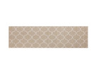 Jean Pierre Washable Non-Skid Beige / White 2' 2" x 8" Geometric Runner Rug