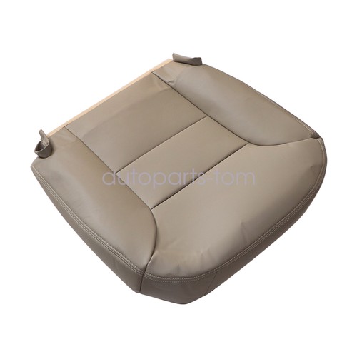 Fits Chevy GMC K1500 C1500 2500 1995-1999 Driver Bottom Leather Seat Cover Tan - Picture 3 of 12