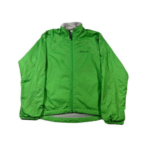 Marmot Bomber Jacket Womens Medium Green Windbreaker Lined - Picture 1 of 9