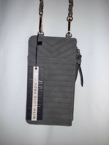 Violet Ray With Love From NYC, Gray, Small Crossbody Bag - Picture 3 of 17