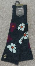 New Stance Feel 360 With Infiknit Snow Socks Size Large "Comstock" Floral