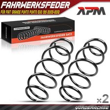 2x Federn Fahrwerksfeder Vorne für Fiat Grande Punto 199 Punto Evo 199 1.2L 1.4L