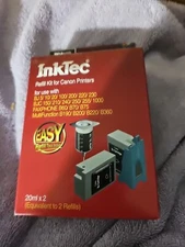 INKTEC REFILL KIT 4 Canon PRINTERS  BLACK BKl-8445B Brand NEW SEALED