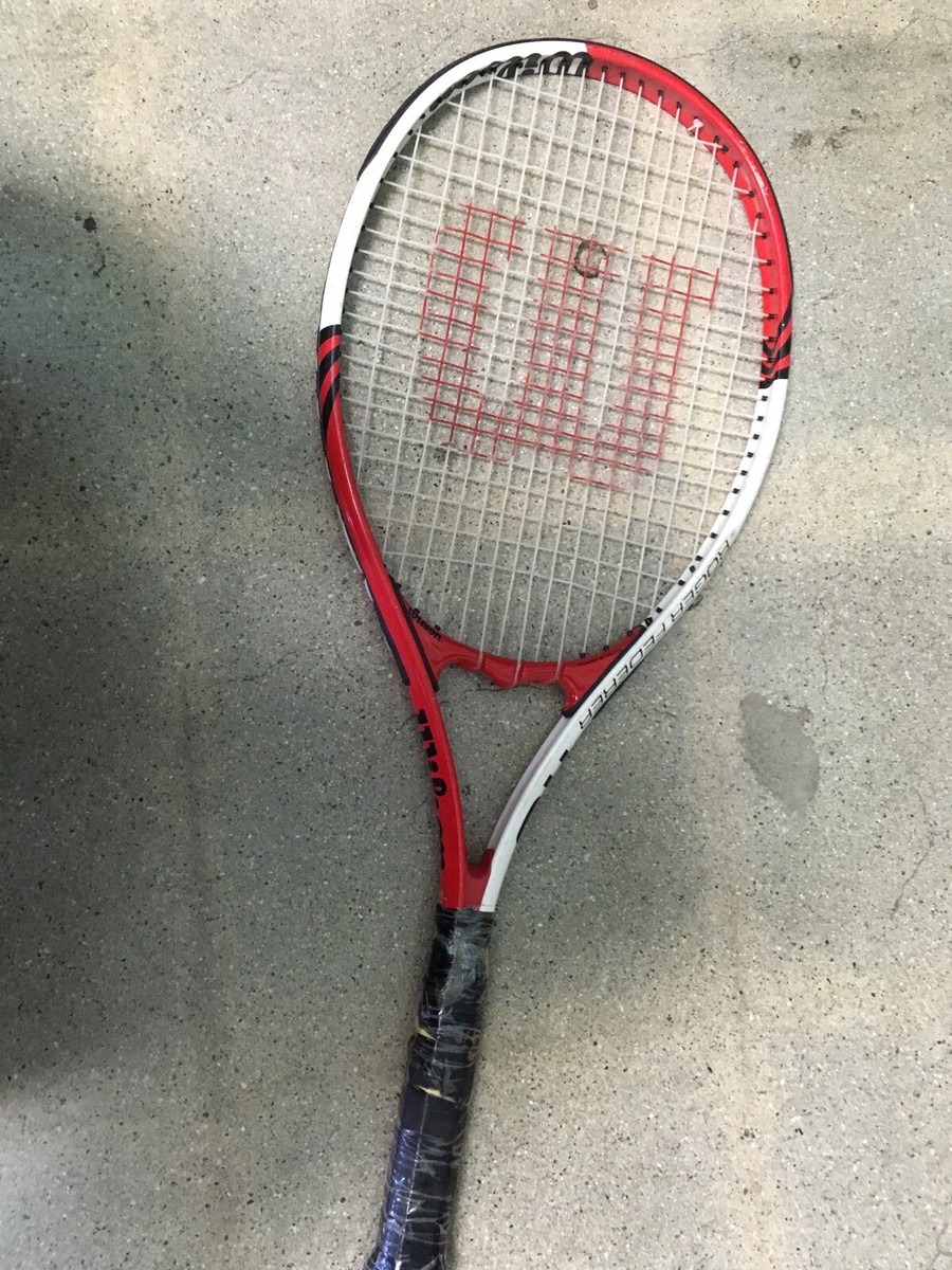 Wilson Roger Federer 110 Tennis Racquet Racket Power Strings Red