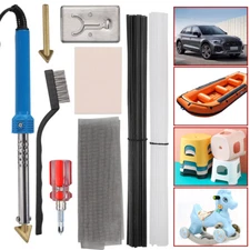 Electric Soldering Iron 80W Plastic Welding Kit w/ Rods Welder Tip Bumper Repair