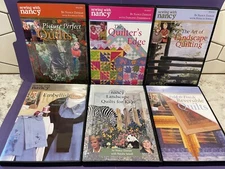 Sewing With Nancy Zieman Lot Of 6 DVDs  Quilting Embellishments Kids + More!