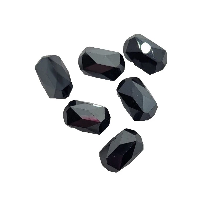 Cuentas Facetadas Negro Fabricación de Joyería