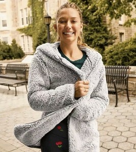 sherpa cardigan pink