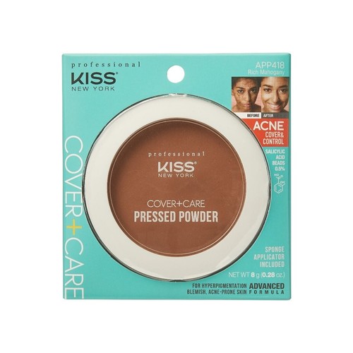 Kiss New York COVER & PRESSED POWDER - RICH MAHOGANY