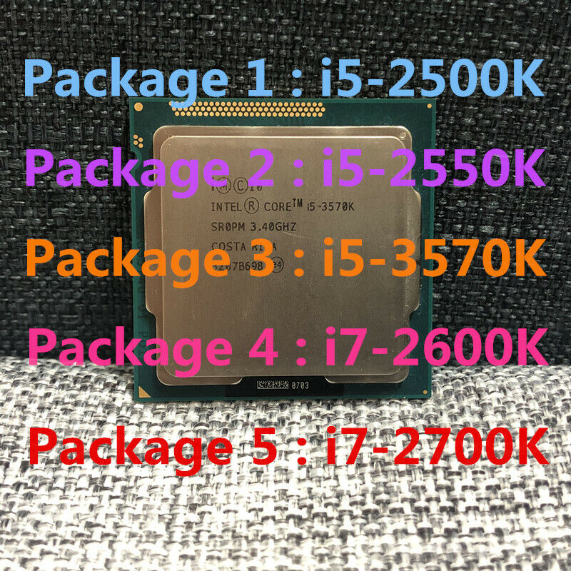 Zijdelings Broek raket Intel Core i5-2500K i5-2550K i5-3570K i7-2600K i7-2700K i7-3770K CPU Processor | eBay Zijdelings Broek raket Intel Core i5-2500K i5-2550K i5-3570K i7-2600K i7-2700K i7-3770K CPU Processor | eBay
