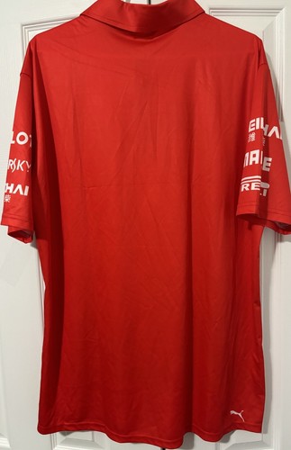 NWT Puma Scuderia Ferrari F1 Men's Team Polo Shirt 2XL Zip Pirelli - Picture 9 of 11