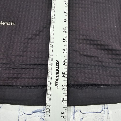 Nike WOMENS SIZE XL 16-18 Golf Black Full Zip Vest Fit Dry LPGA GOLF Texture - Picture 2 of 11