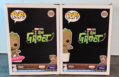 GROOT 1055 & 1056 Funko Pop Amazon personaggio esclusivo "I am Groot" serie animata - Foto 5 di 11