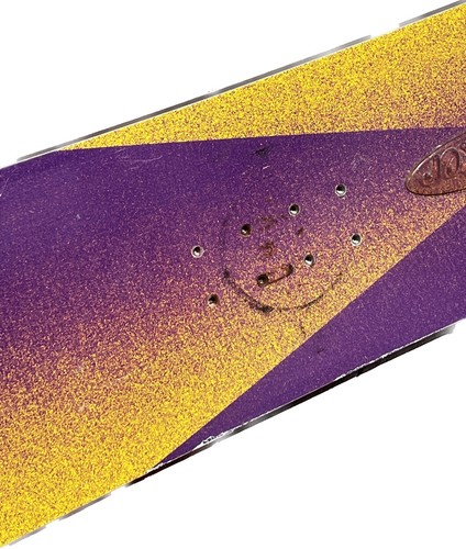 Aggression Snowboards Aggro 55 155CM Snowboard USA MADE Purple & Yellow RARE - Picture 6 of 12