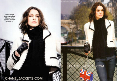$5,450 CHANEL Iconic Ivory Black Contrast Boucle JACKET * FR
