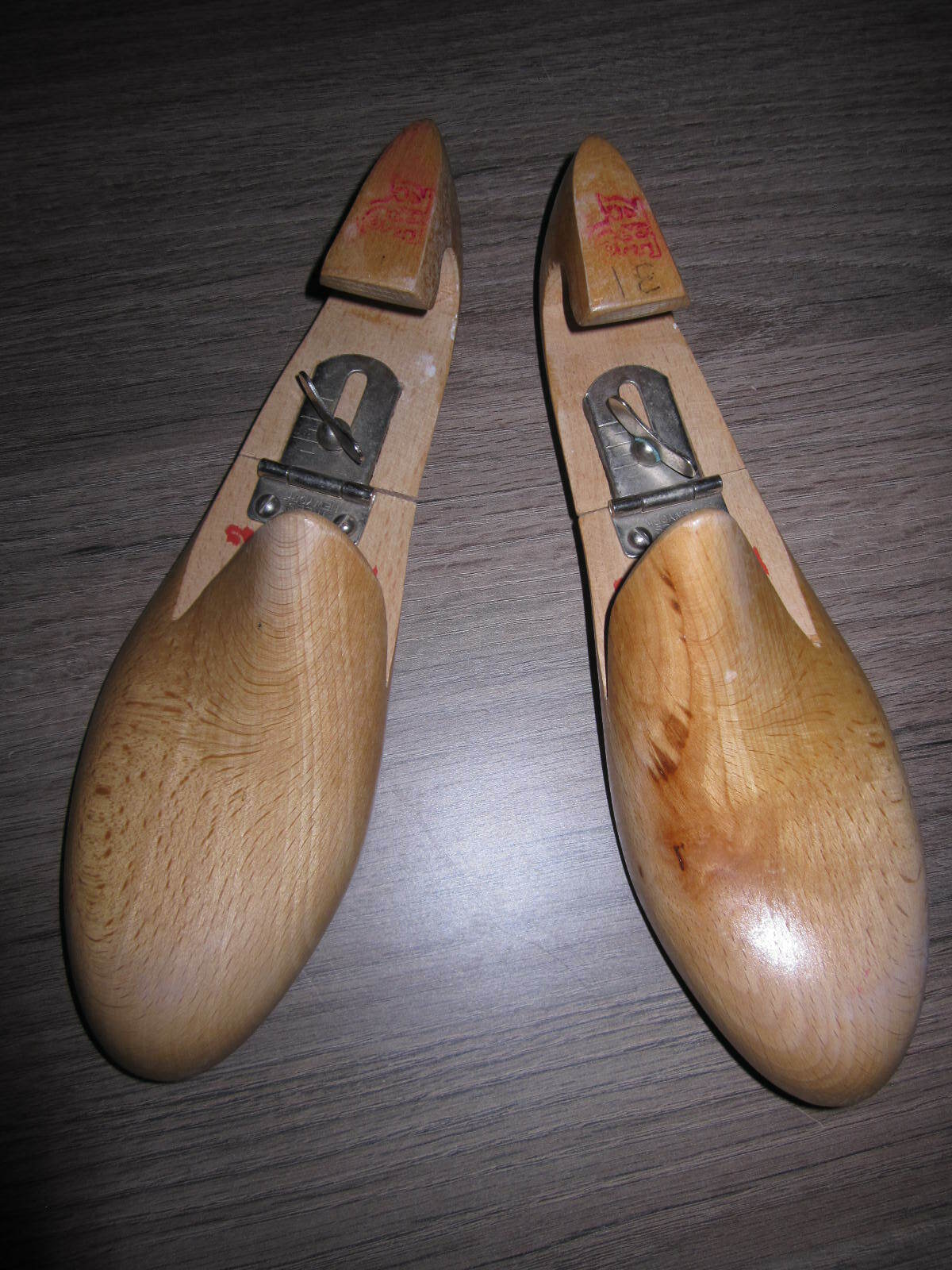 Vtg Abercrombie & Fitch D. Mackay adjustable wooden shoe trees, ladies' size 6C