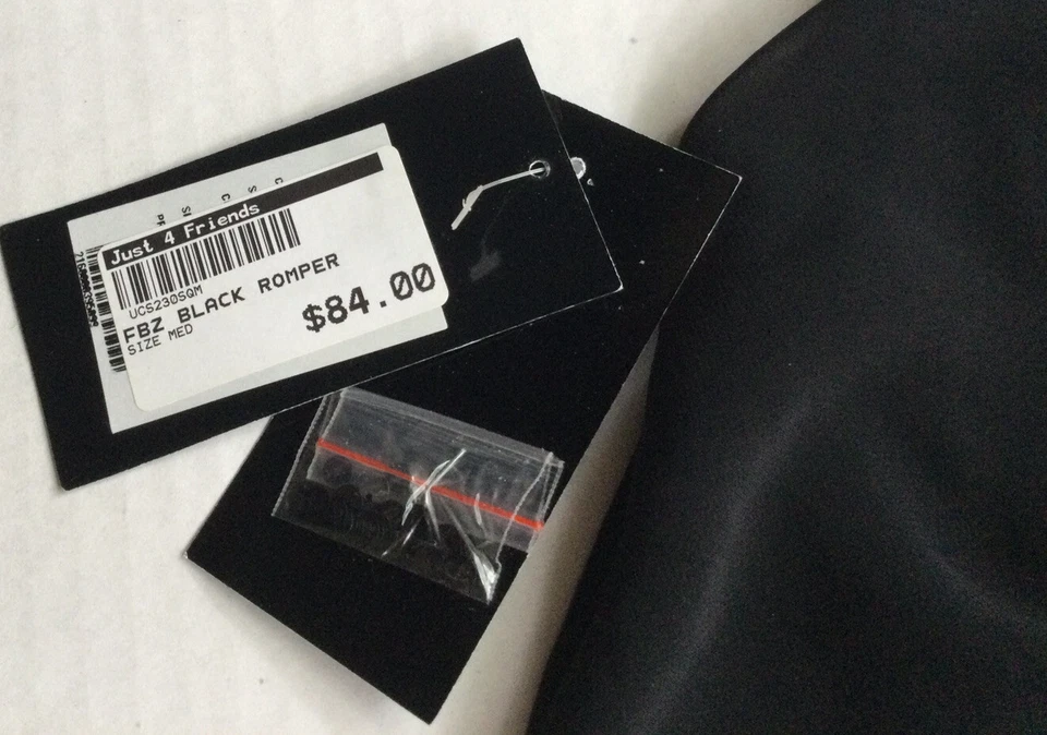 Цветы на Zoe бутик девочки черный комбинезон Sz M 8/10 новый с Ярлыками $84 - Изображение 3 из 4