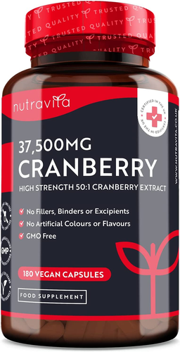 Complément Alimentaire Canneberge 25000mg - 120 Capsules, Soutien Des Voies Urinaires