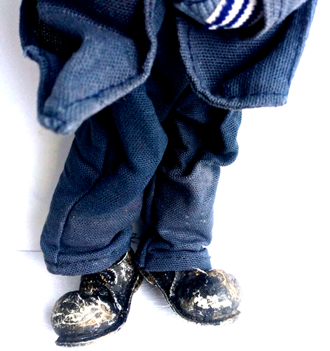 Vtg Toy A ship captain from the old days without a shabby beard,Very Rare Piece - Picture 3 of 5