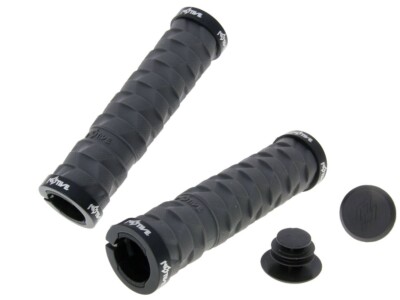 n8tive Doppel Lock-On Griff Set ROCK 130mm - grau