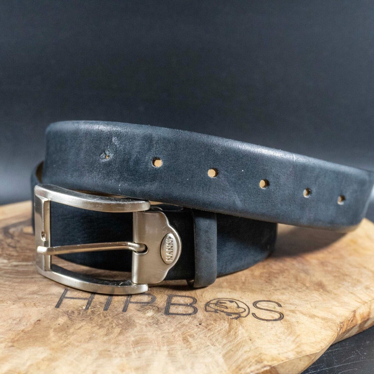 Nanni Mens Belt Vintage Leather Belt Jeans Belt Authentic
