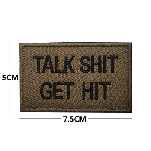 Assorted Embroidered Hook & Loop Tactical Patch Humorous & Motivational Quotes - Picture 11 of 24