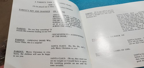 A Parents Talk With Santa Claus Christmas Record and Script 33 EP 1972 - Foto 4 di 7