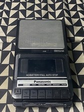 Vintage PANASONIC Slim Line Portable Cassette Tape Recorder  Player RQ-2102