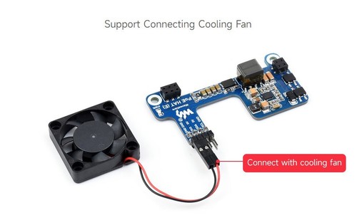 Power over Ethernet HAT (E) for Raspberry Pi 3B+/4B, 802.3af-compliant Waveshare - Picture 8 of 11