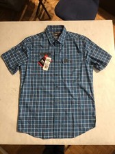 Wrangler Riggs Workwear Short Sleeve Button Down Shirt Men's Size MED - NWT