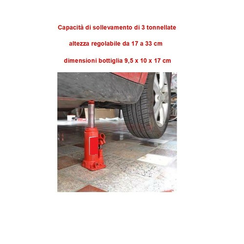 PER MITSUBISHI PAJERO 5P CRIC IDRAULICO A BOTTIGLIA DA 3 TONNELLATE PER AUTO,VE - Photo 5/6