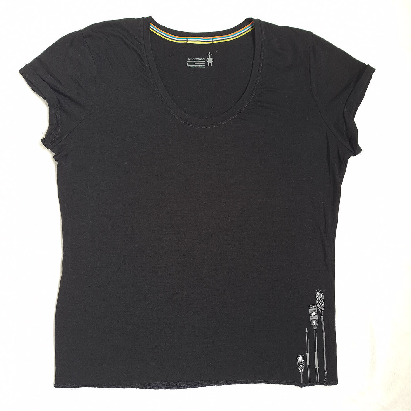 ¡NUEVO! Smartwool Mujer Lana Merino Camiseta Talla L Base Layer Manga Corta...