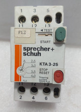 Sprecher+Schuh KTA3-25 Motor Starter Adjustable Overload Uimp.8kv 2,5 -4a 44a