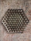 Silver Ceramic Hexagon Cutout Concave Platter Dish Modern Honeycomb Casa Bella